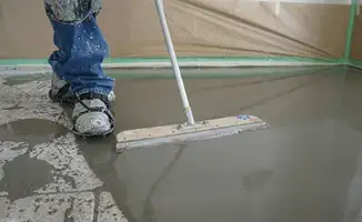 Uneven floor being professionally repaired in Pasadena, CA
